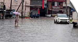 Heavy rainfall in Ambala city, Haryana