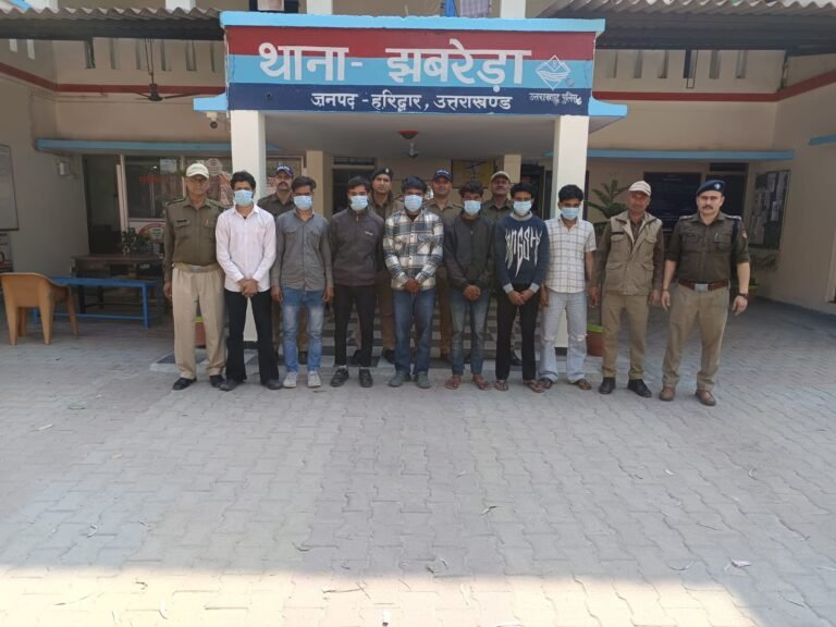 शांति व्यवस्था भंग करने पर 07 व्यक्तियों को झबरेड़ा पुलिस ने किया गिरफ्तार